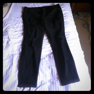 Silver Crush Ripped Jeans